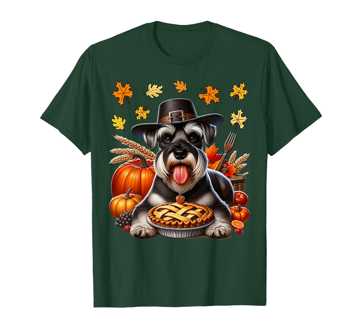 Schnauzer Thanksgiving Schnauzer Thanksgiving T-Shirt