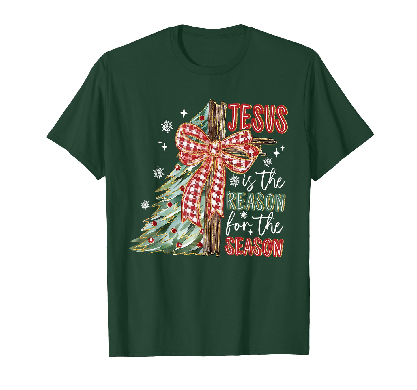 Jesus is The Reason for A Season Preppy Christmas T-Shirt