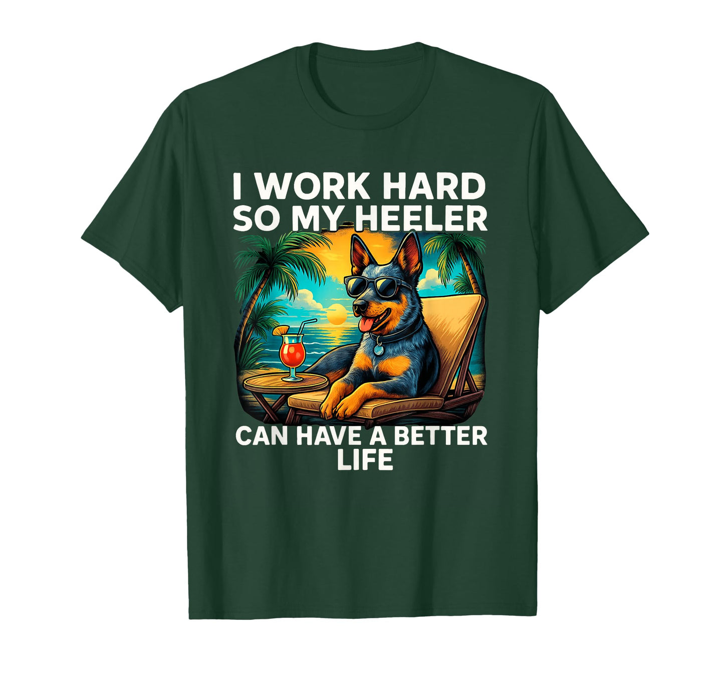 Funny Heeler Dog Design Blue Heeler Lover T-Shirt