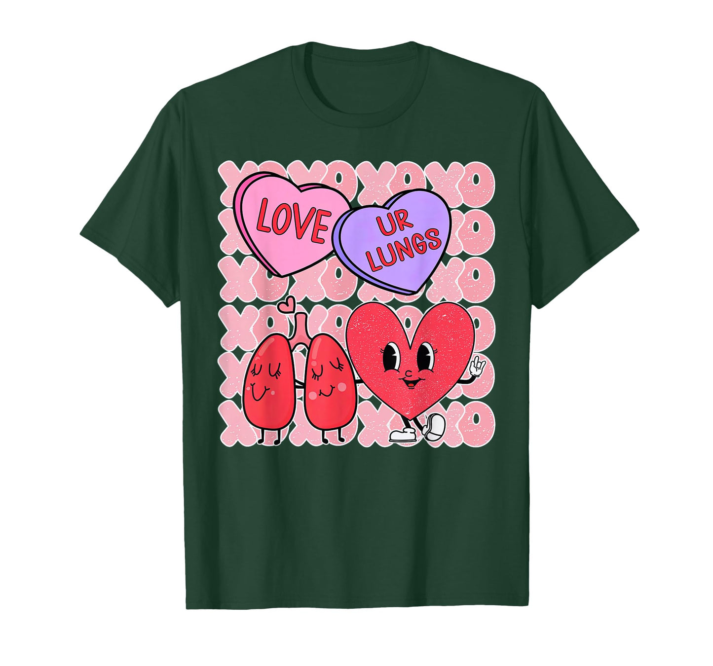 Respiratory Therapist Valentines Day RT Lung Pulmonologist T-Shirt