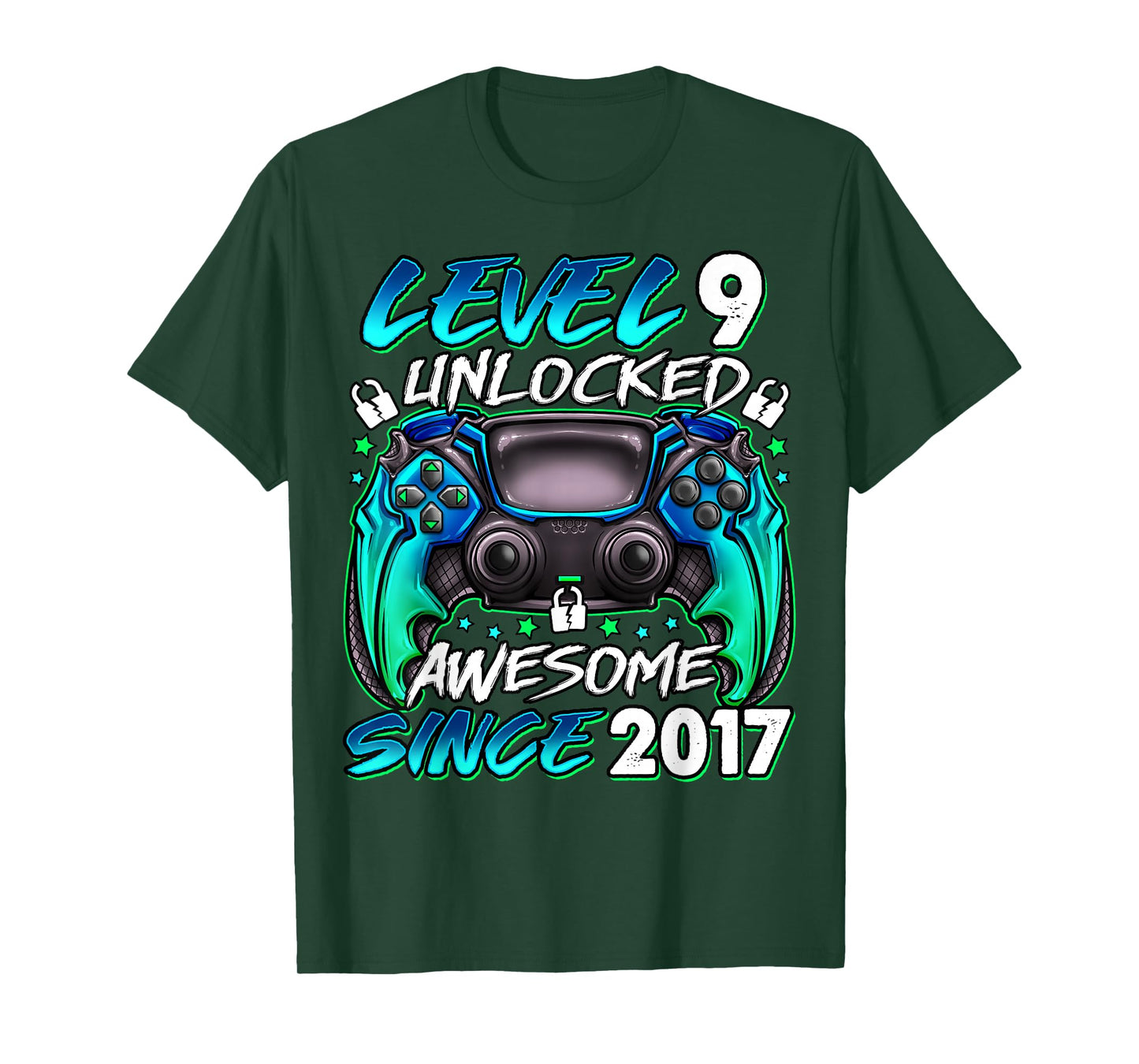 Level 9 Unlocked 9 Year Old Gifts Boys 9th Birthday Boy T-Shirt