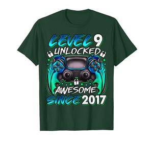 Level 9 Unlocked 9 Year Old Gifts Boys 9th Birthday Boy T-Shirt