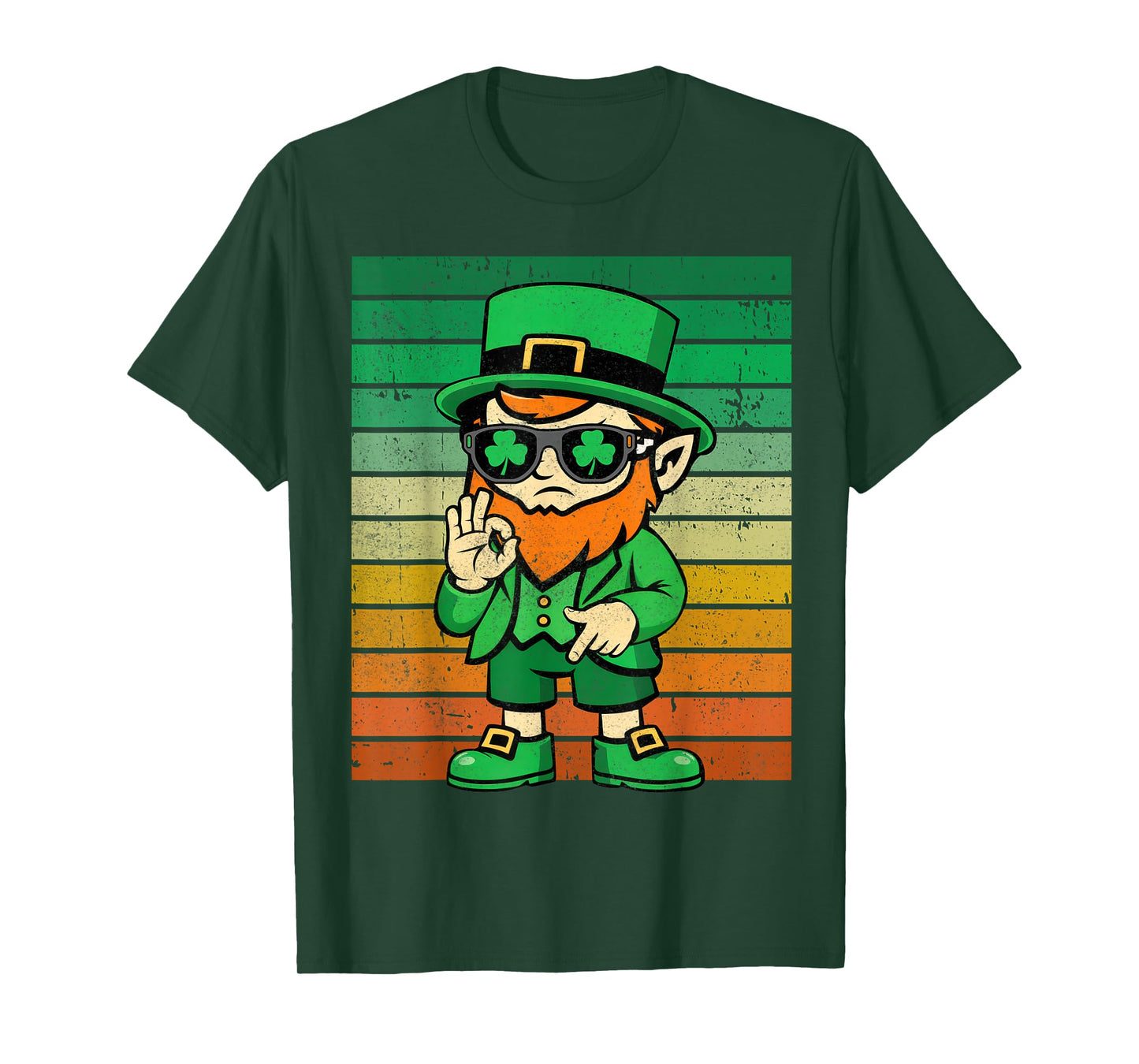 Funny Six Seven St Patricks Day Shirts Kids Boys Leprechaun T-Shirt