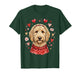 Heart Golden Doodle Love Dog Valentine Goldendoodle T-Shirt