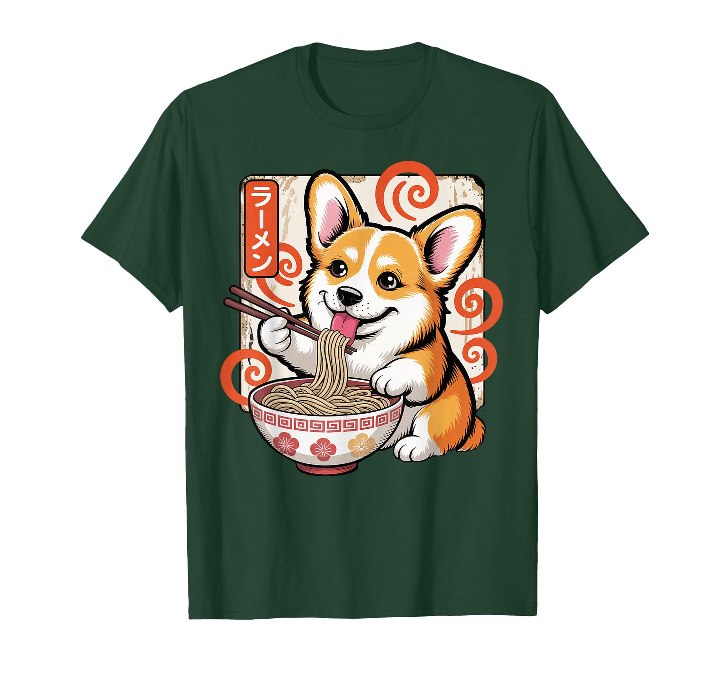 Japanese Japan Ramen Corgi Owner Dog Trainer Kawaii Corgi T-Shirt
