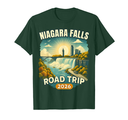 Family Vacation Souvenir Niagara Falls Road Trip 2026 T-Shirt