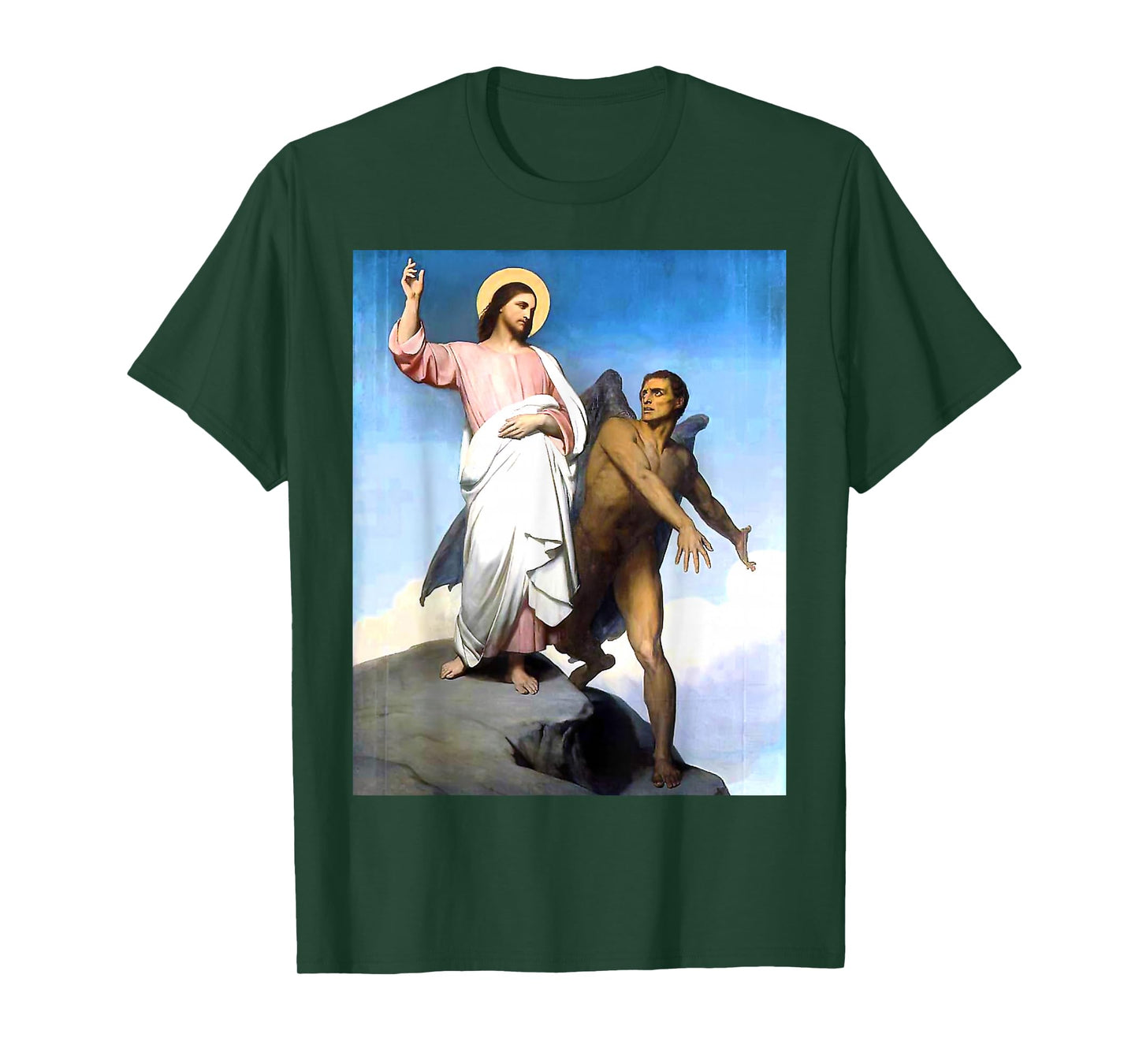 Jesus Satan Temptation of Christ T-Shirt