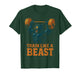 Train Like A Beast Bear Lifting Weights T-Shirt