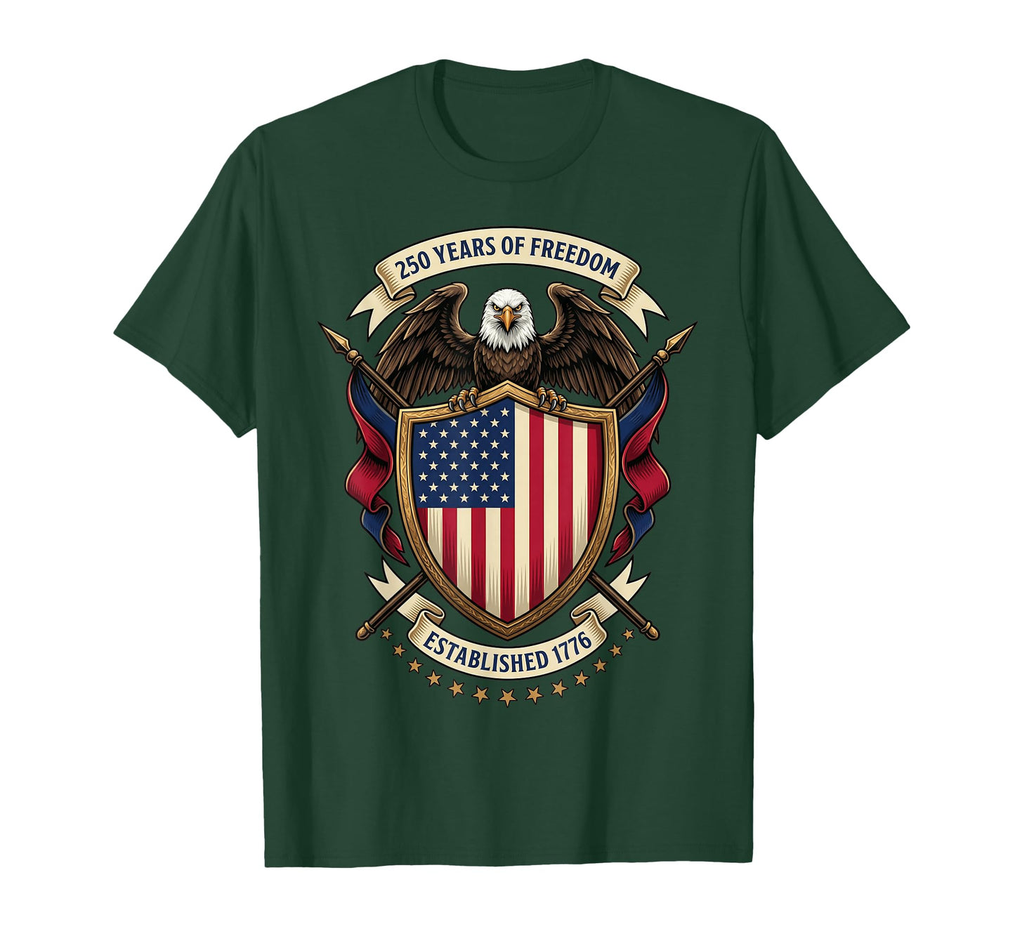 250th Anniversary USA 1776-2026 Patriotic American 4th July T-Shirt