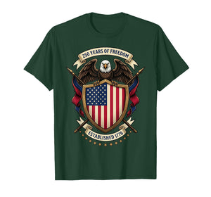 250th Anniversary USA 1776-2026 Patriotic American 4th July T-Shirt