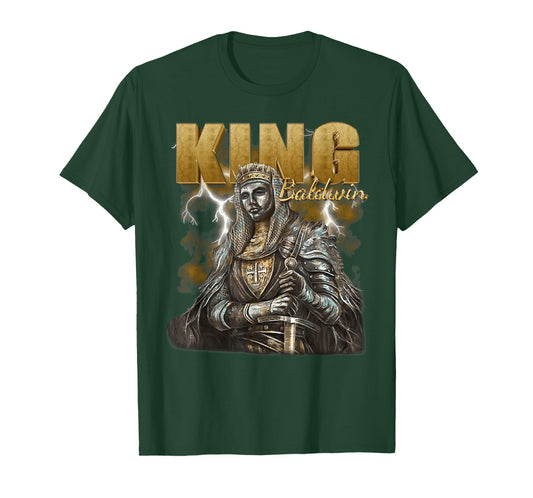 Sliver Mask King Baldwin IV Meme The Leper King Warrior T-Shirt