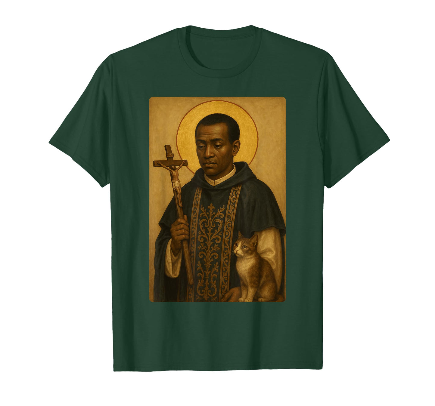 Holy Catholic Icon of St. Martin de Porres T-Shirt