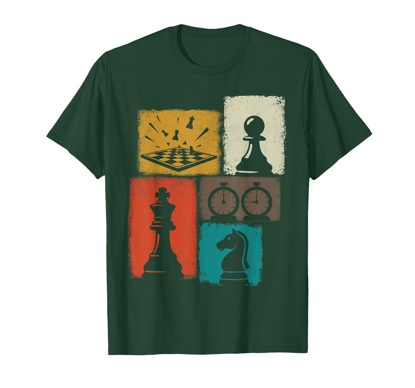 Chess Vintage Collage Player Grandmaster Board Gamer T-Shirt