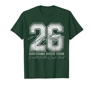 26 Year Old Gifts Vintage 2000 Limited Edition 26th Birthday T-Shirt