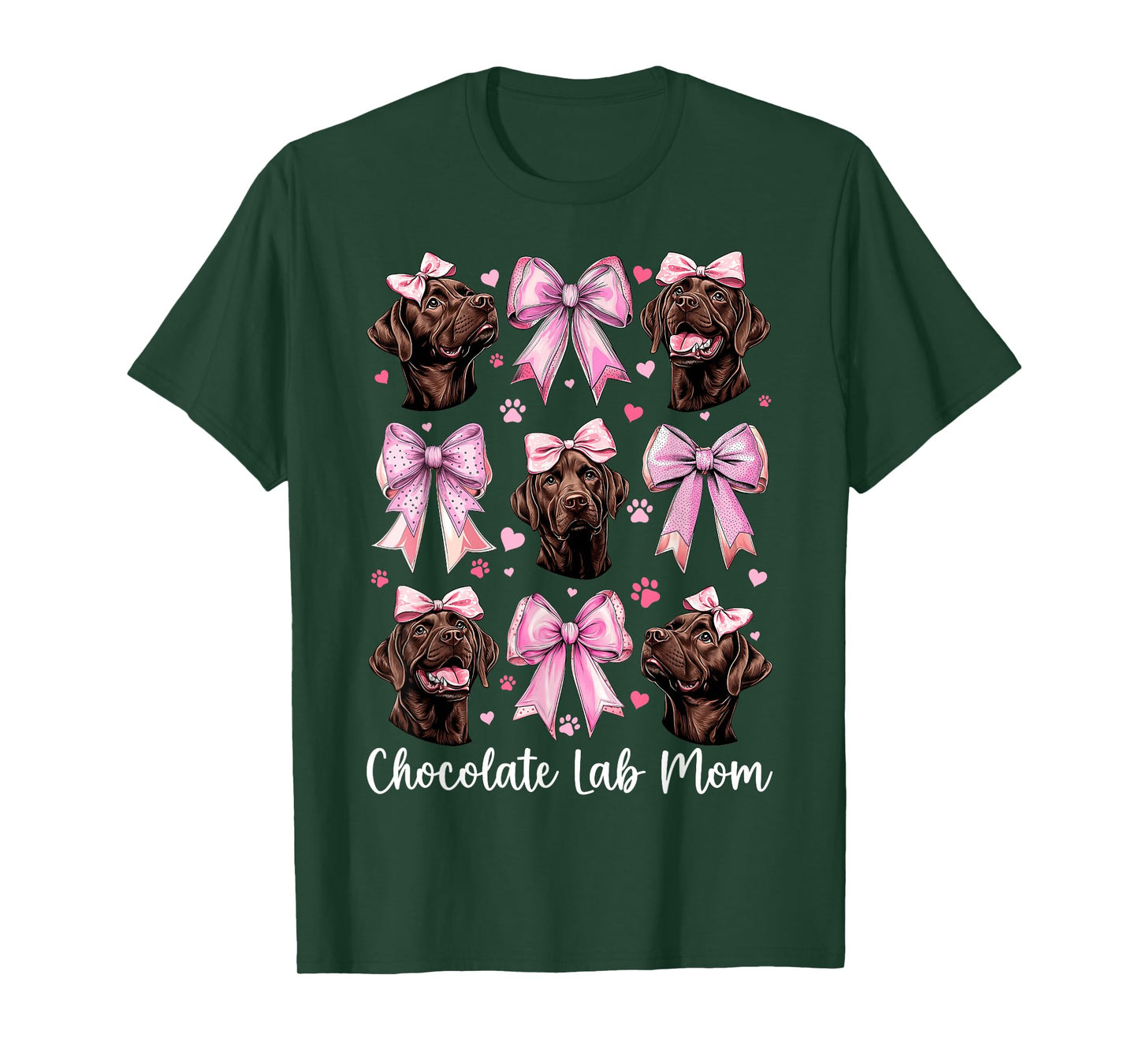 Chocolate Lab Mom Mama Chocolate Labrador Retriever Dog T-Shirt