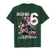 Motocross Birthday 6th Year Old Riding Into 6 MX Dirt Bike T-Shirt