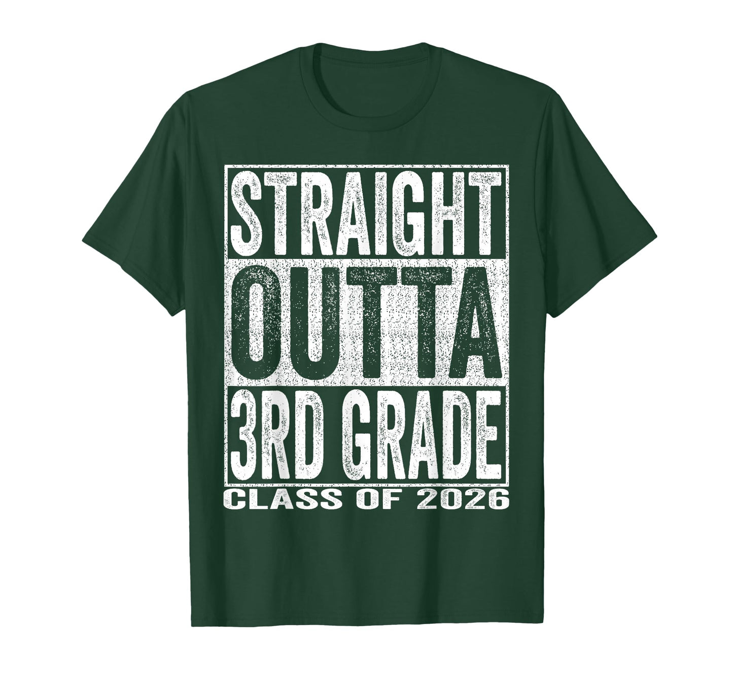 Straight Outta 3rd Grade Graduate Funny 2026 Third Grade T-Shirt