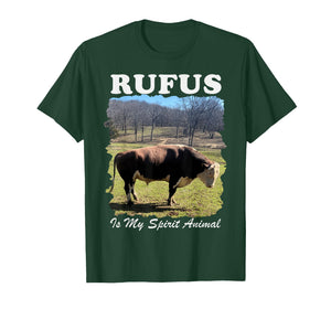 Rufus is My Spirit Animal Funny Retro Cow T-Shirt