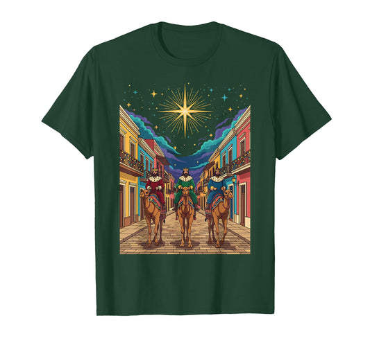 Three Kings Day Puerto Rico Día de Reyes Boricua Navidad T-Shirt