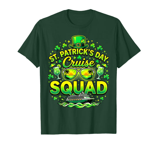St Patrick's Day Cruise Squad Shamrock Family Matching Funny T-Shirt