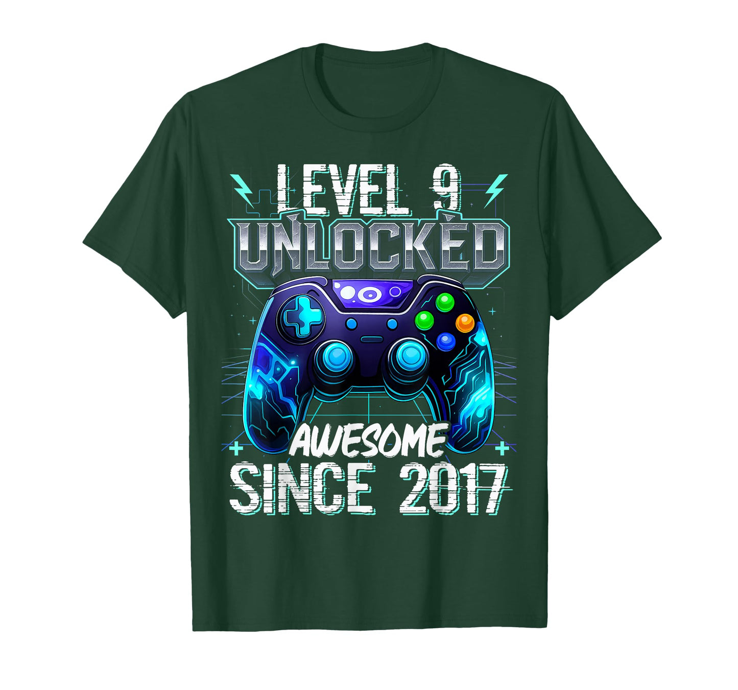 9th Birthday Boy Level 9 Gamer 9 Year Video Game Party T-Shirt