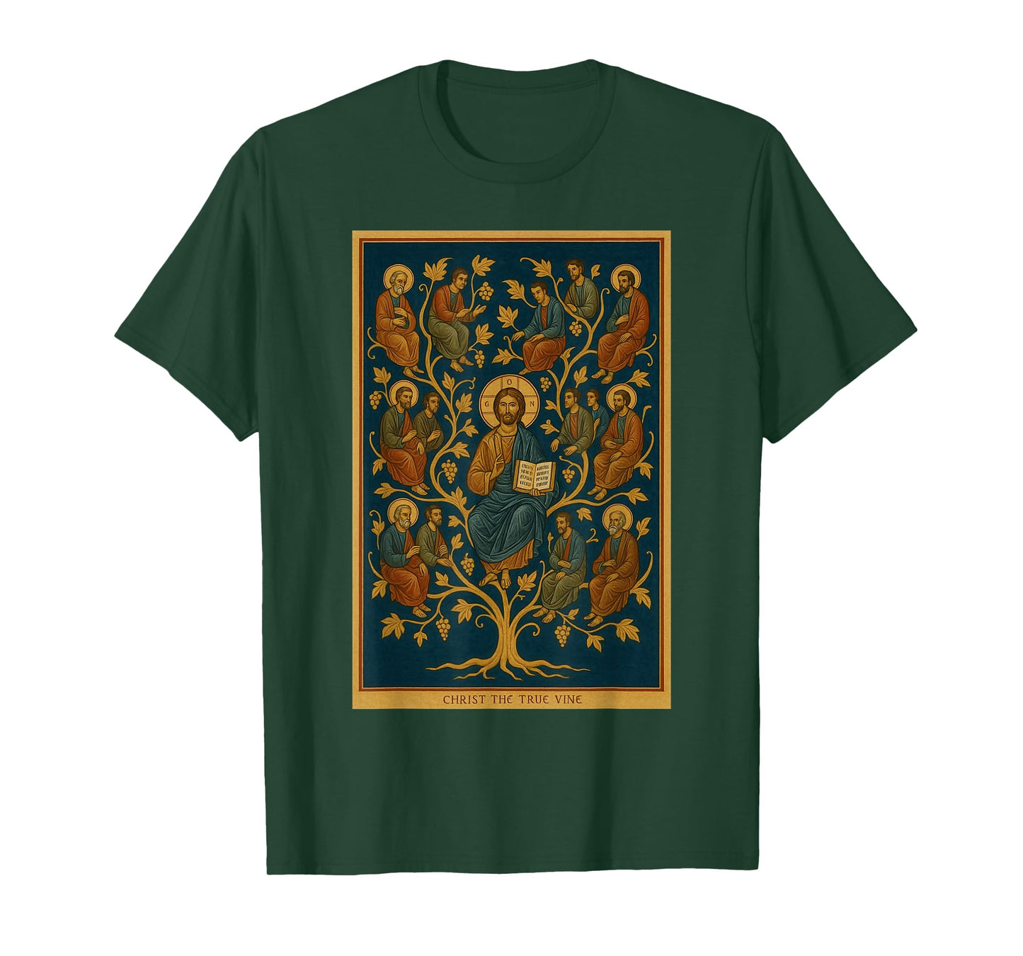 Orthodox Icon of Jesus - I Am The Vine Icon T-Shirt