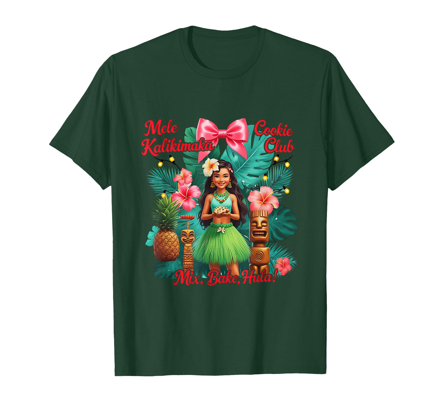 Beach Mele Kalikimaka Hawaiian Cocktail Party Santa Turtle T-Shirt