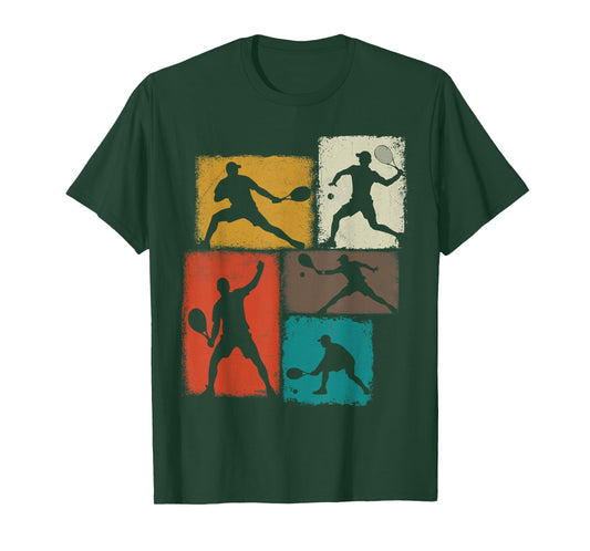 Tennis Player Collage Men Women Kids Coach Youth T-Shirt