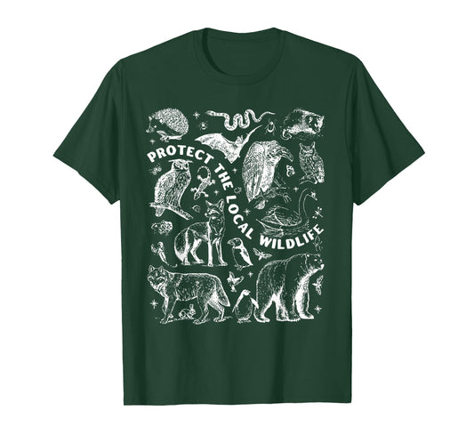 Protect The Local Wildlife Forest Animals Nature Woodland T-Shirt
