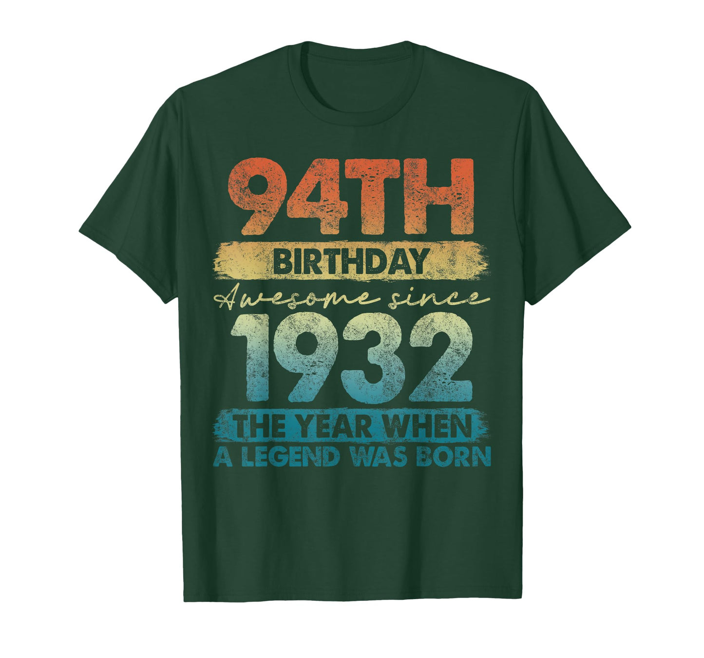 94 Year Old Gifts Vintage 1932 Limited Edition 94th Birthday T-Shirt