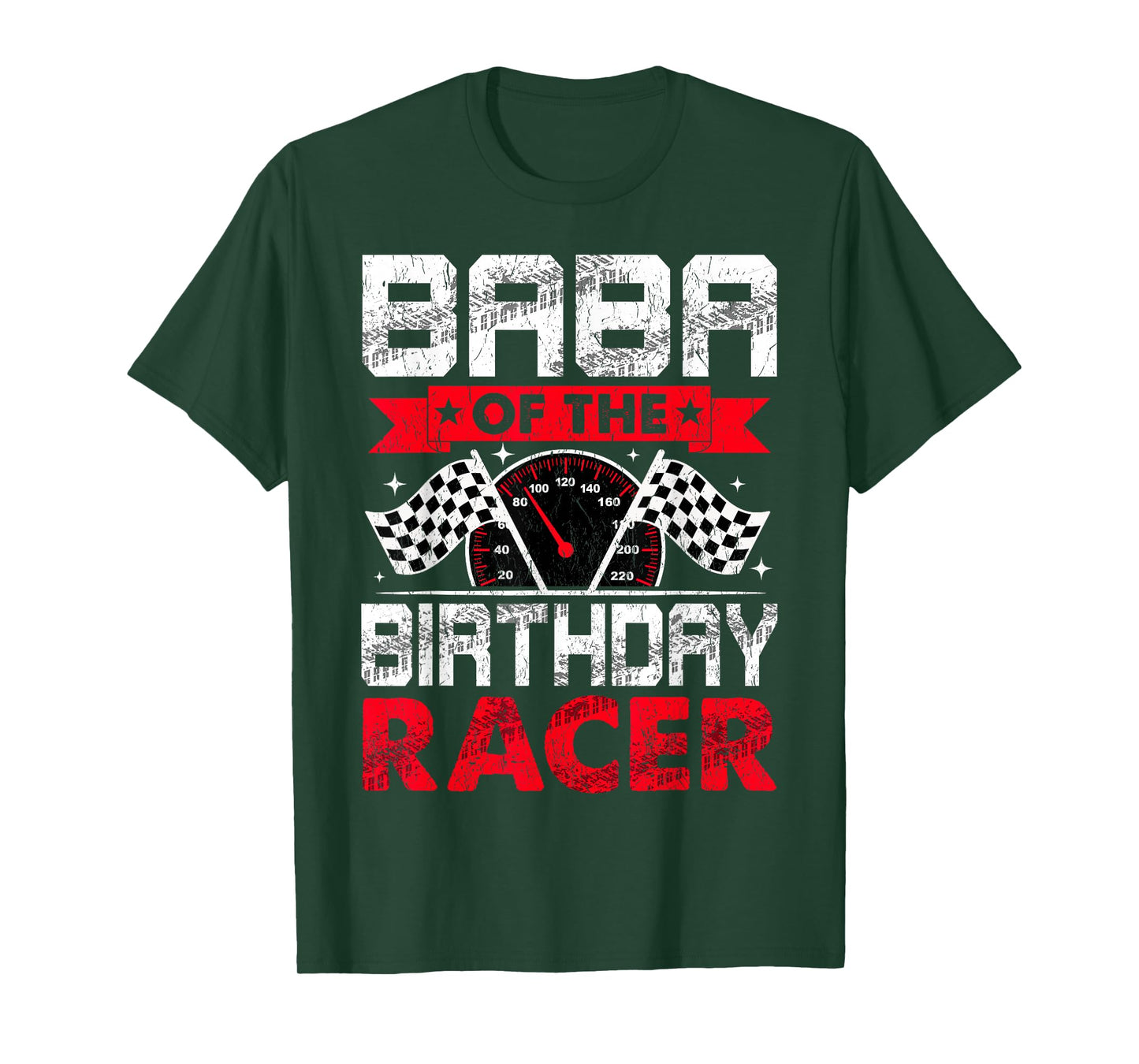 Baba of The Birthday Racer Bday Racing Car Family T-Shirt
