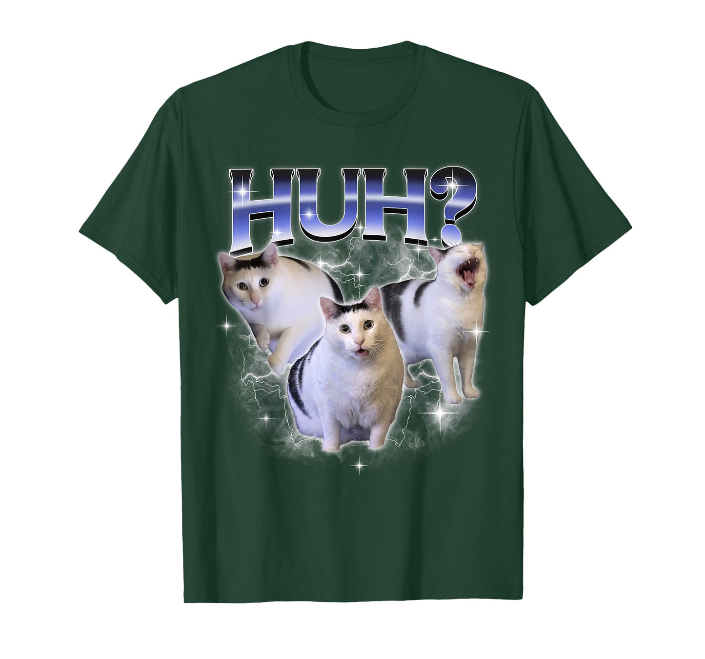 Funny Huh Cat Dank Meme Unhinged Stupid Silly Huh Cat Meme T-Shirt