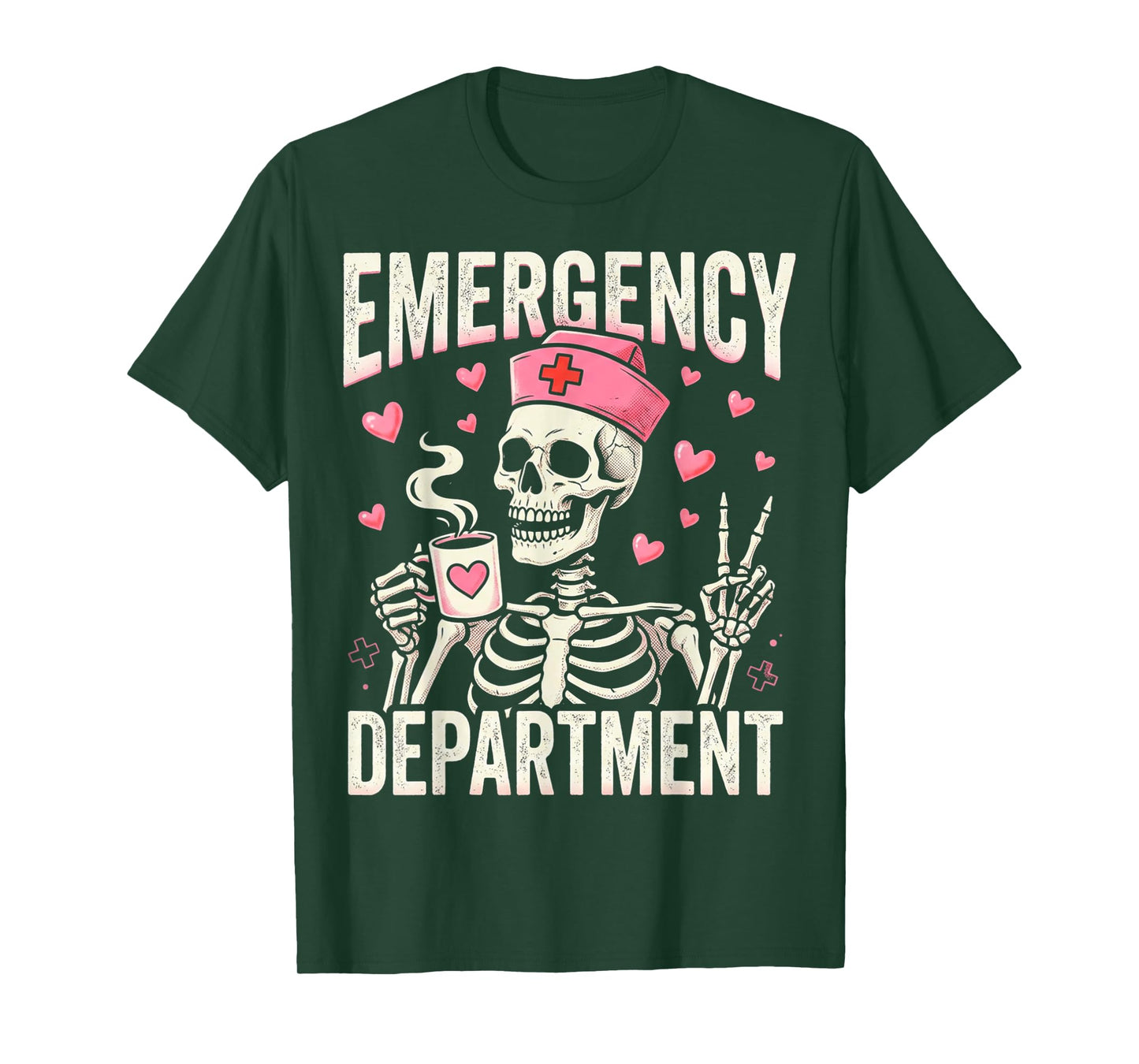 Cute Emergency Department Valentine ER Valentines Nurse T-Shirt