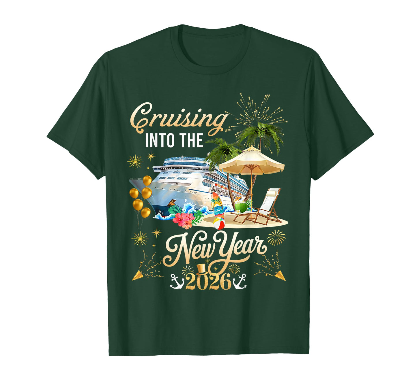 Cruising Into The New Year 2026 Happy New Year 2026 T-Shirt