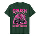 Crush Breast Cancer Awareness Monster Truck Toddler Boy Kids T-Shirt