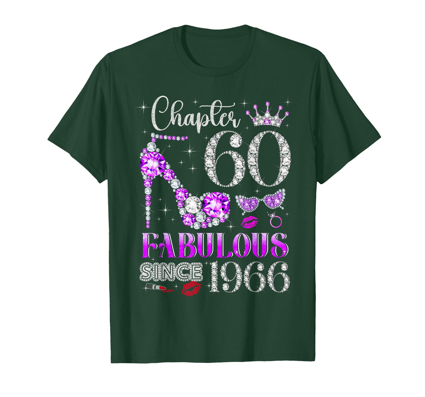 Chapter 60 Fabulous Since 1966 60Th Birthday Ladies Girls T-Shirt