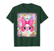 Happy Easter Rabbit Cute Bunny Face Blowing Bubble Girl Kids T-Shirt