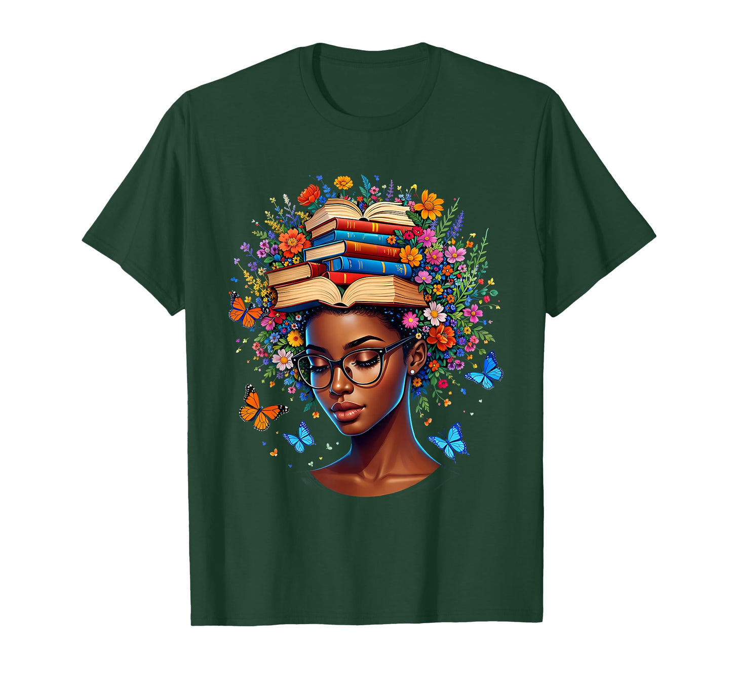 Black Month Honoring Past Inspiring Pride Melanin Book T-Shirt