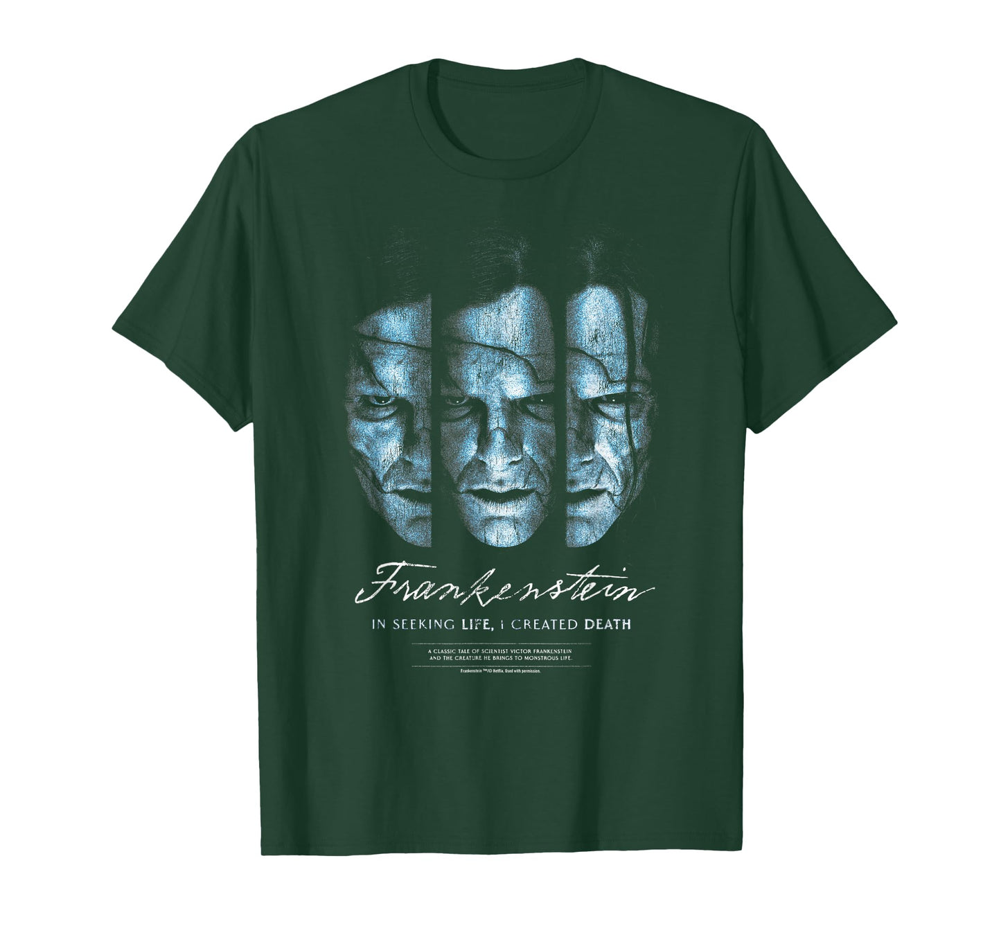 Frankenstein Creatures Tripple Officially Licensed T-Shirt
