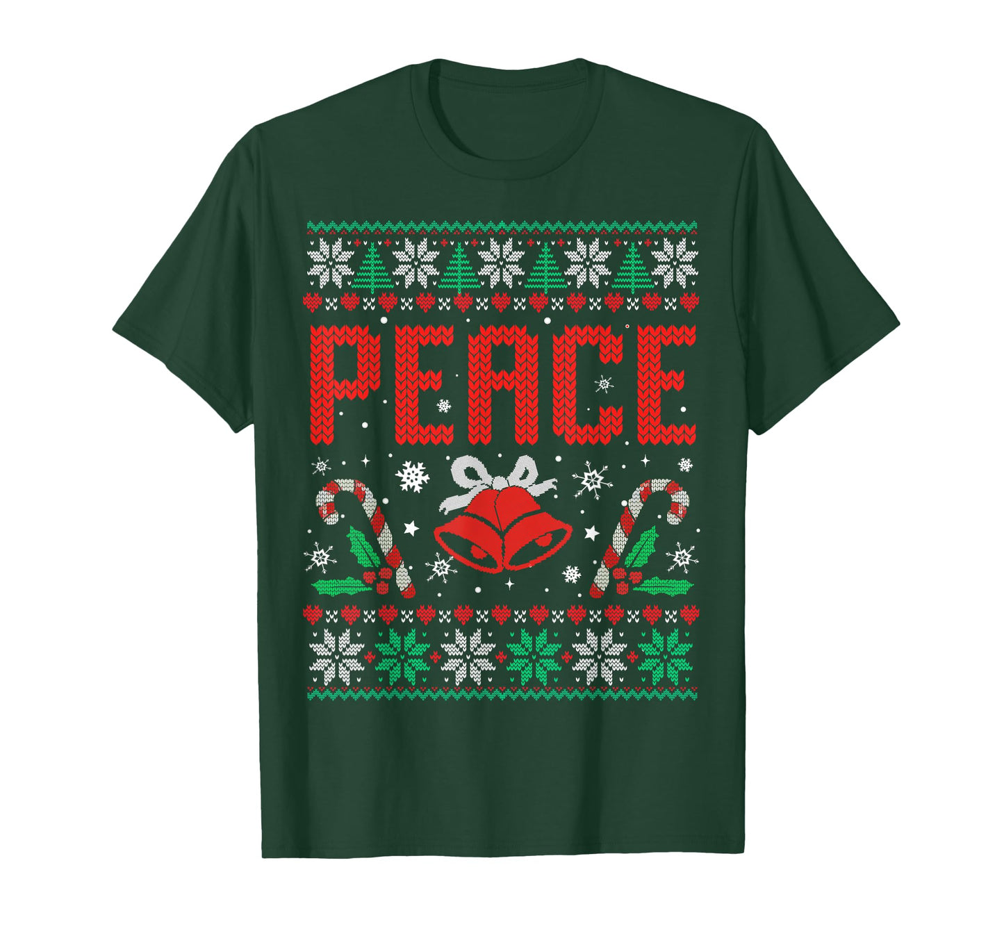Peace I Come in Peace Couple Matching Christmas Ugly Sweater T-Shirt