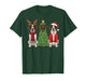 Retro Christmas German Shorthaired Pointer Santa Reindeer T-Shirt