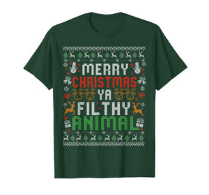Merry Christmas Animal Filthy Ya Xmas Pajama Shirt Men Women T-Shirt