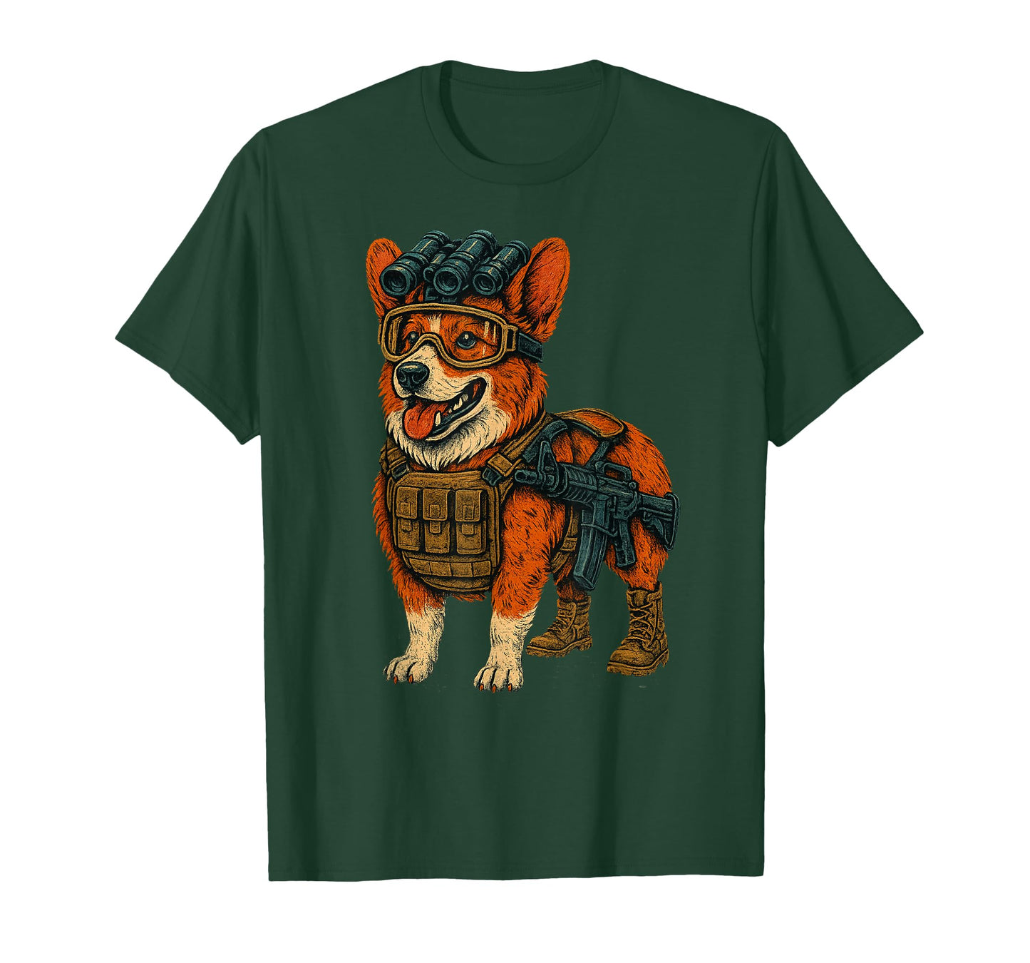 Funny Tactical Corgi Dog Design for Corgi Lover - Corgi T-Shirt