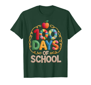 100 Days of School Colorful Fun Design Kids T-Shirt