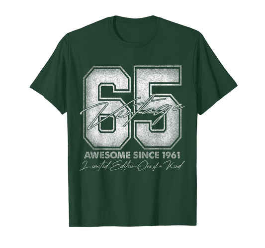 65 Year Old Gifts Vintage 1961 Limited Edition 65th Birthday T-Shirt