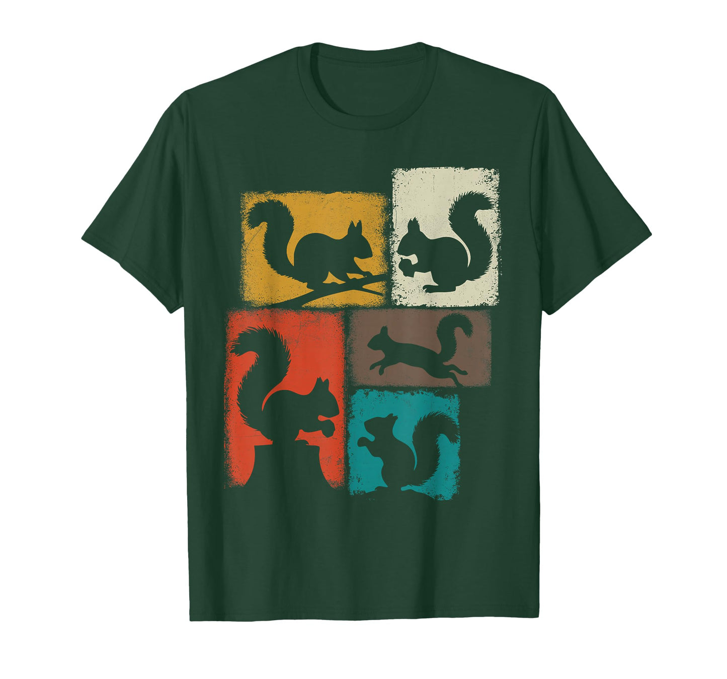 Squirrel Vintage Collage Nut Lover T-Shirt