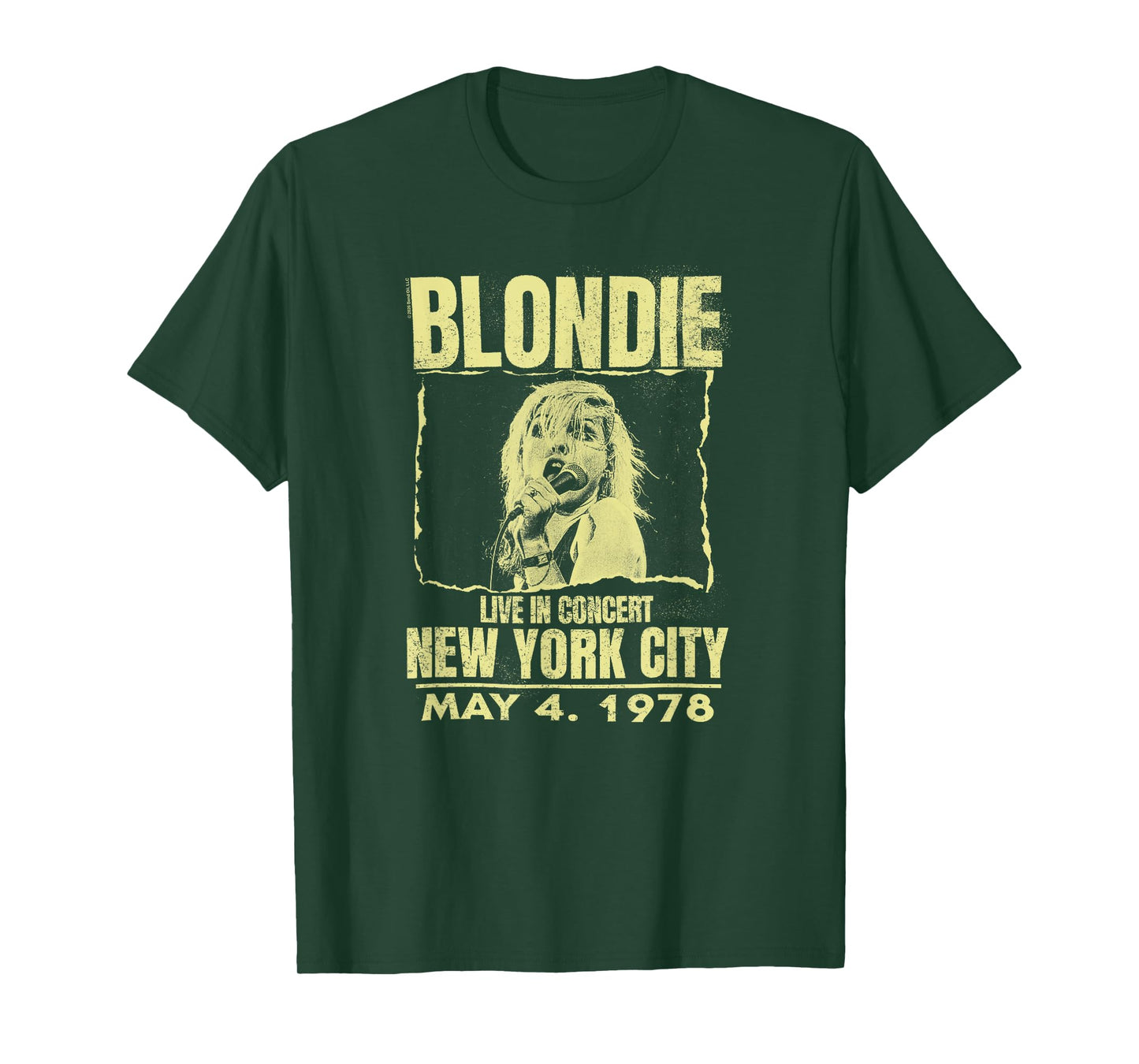 Blondie Live Concert Poster New York 1978 Vintage Band T-Shirt