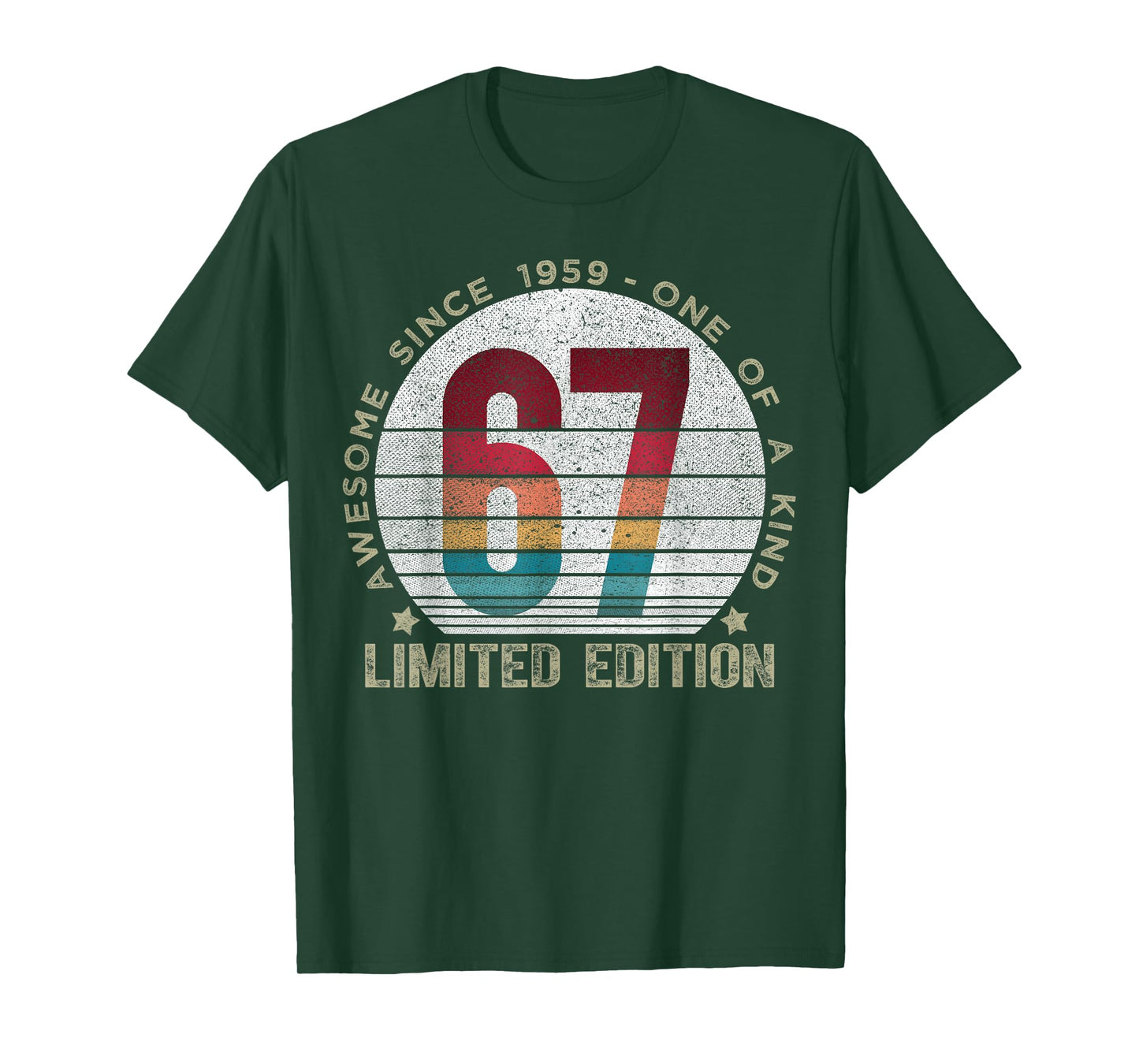 67 Year Old Gifts Vintage 1959 Limited Edition 67th Birthday T-Shirt