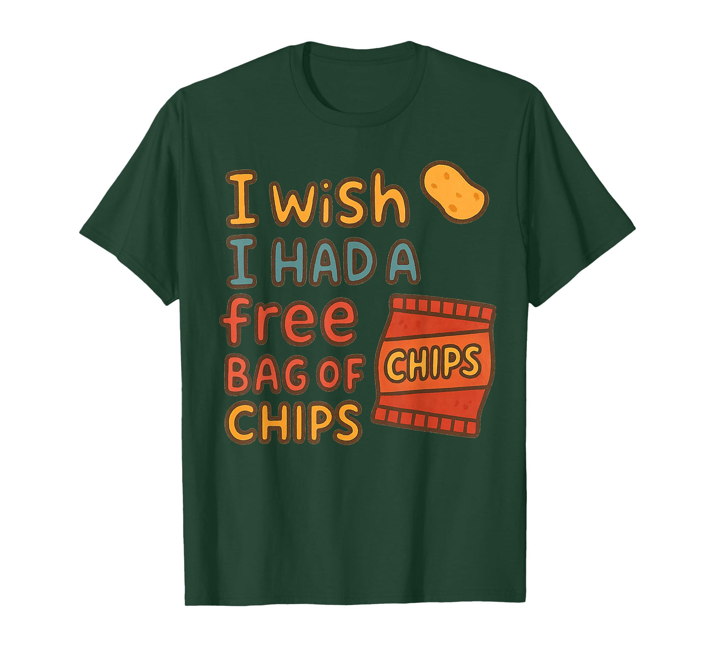 Funny Bag of Chips Meme Design - Cool Snack Craver T-Shirt