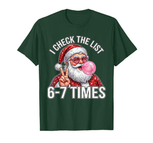 67 Six Seven Funny Christmas 6 7 Santa Meme Men Women Kid T-Shirt